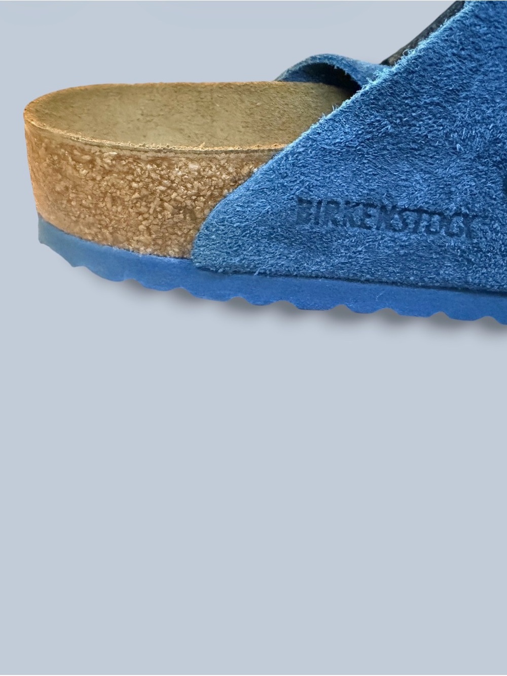 New! Birkenstock Blue Suede Two-Strap Sandals (44) (285) (US11) (No Box) - Picture 8 of 10